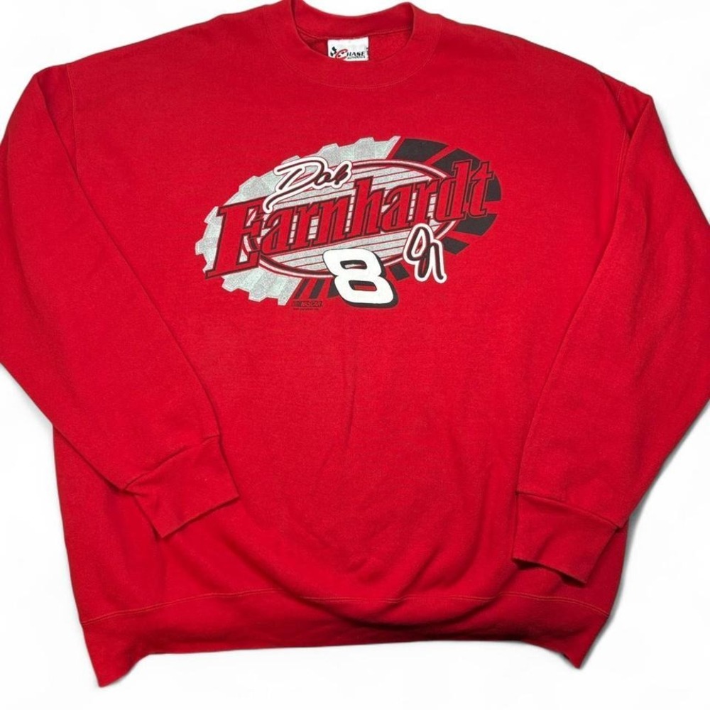 Dale Earnhardt 8 Nascar Chase Authentics Red Sweatshirt Mens XXL Crewneck Racing